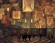 Bartholomeus van Bassen Interior of the Great Hall on the Binnenhof in The Hague. oil on canvas